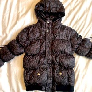 Appaman boys size 8 Down winter coat. Gray black with skull pattern